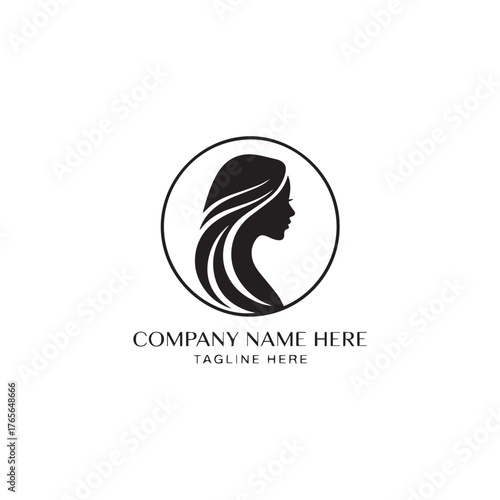  Spa logo simple woman face logo icon design vector 