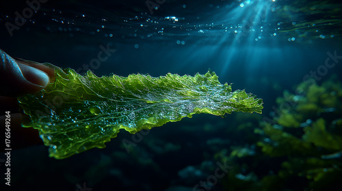 Underwater Seaweed Harvest | Marine Algae Closeup | Ocean Sustainability Resource