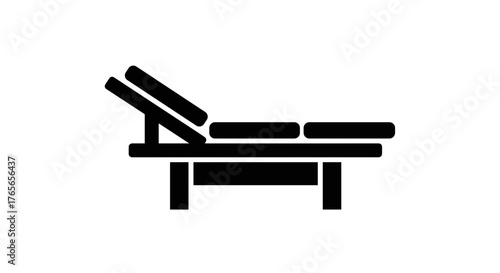 Adjustable Lounge Chair Icon.
