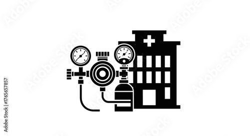 Medical Oxygen Supply System in Hospital Building.