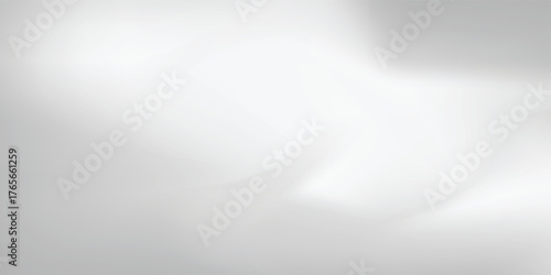 Silver foil background with metal mirror texture. Chrome gradient surface with light gloss simple abstract vector