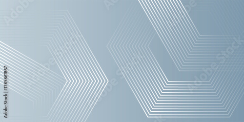 Abstract hexagon lines on gray background. Geometric modern design vector eps10