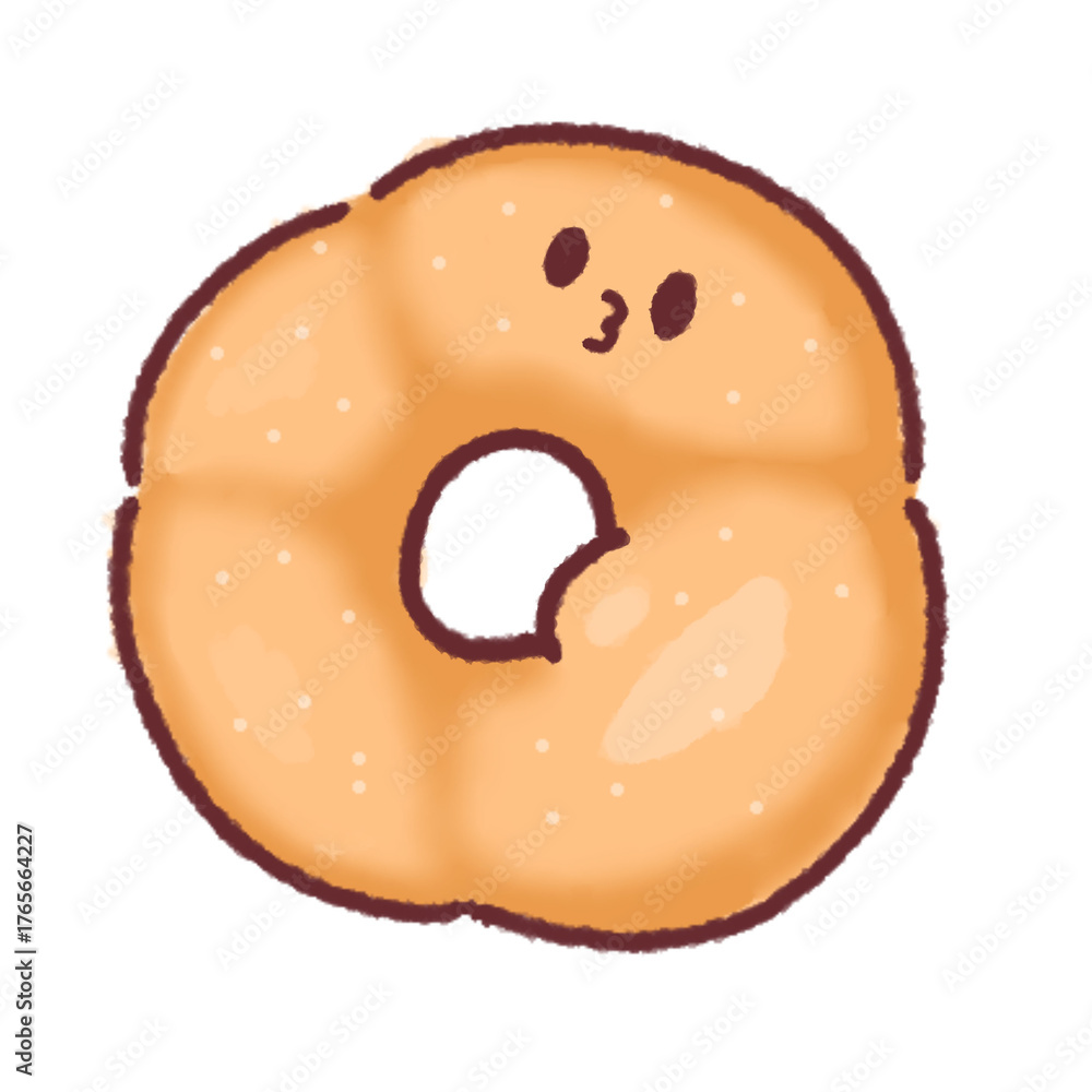 Obraz premium donut isolated 