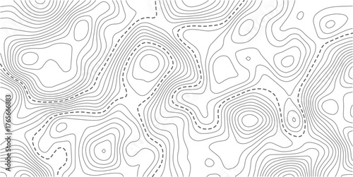 Seamless Light topographic topo contour map background, vector illustration .White wave paper curved reliefs abstract background. Vector illustration.. Design illustration for wall art, fabric.