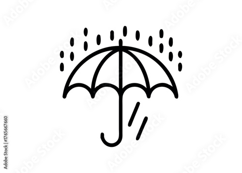 Umbrella protection from falling raindrops