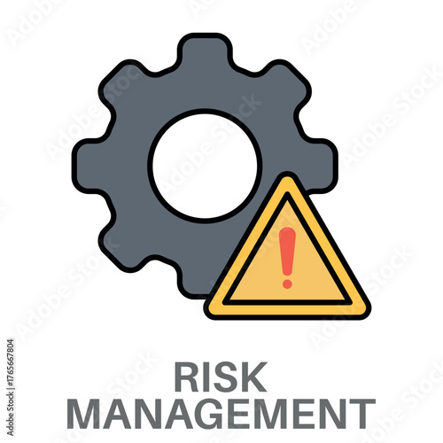 Risk Management Simple Style Flat Design Vector