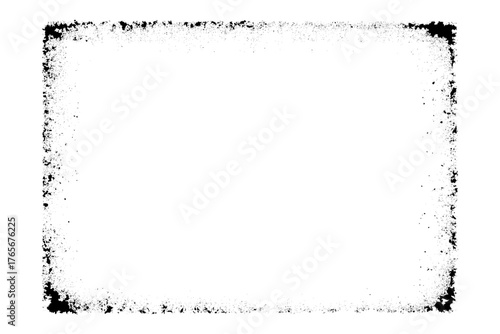 Frames in grunge style. Abstract rectangles with space for text.  monochrome texture,  worn pattern, surface is covered with scratches. Dust particle and dust grain texture 