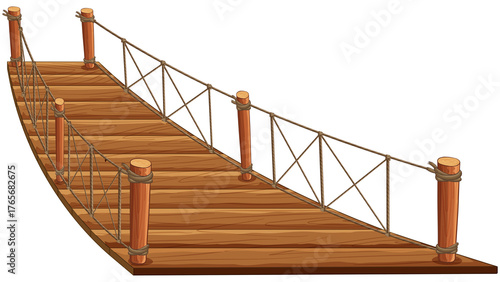 wooden bridge PNG, wooden walkway PNG