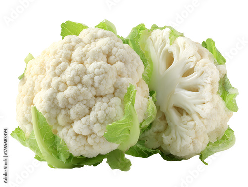 cauliflower isolated on white background