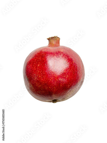 pomegranate isolated on white