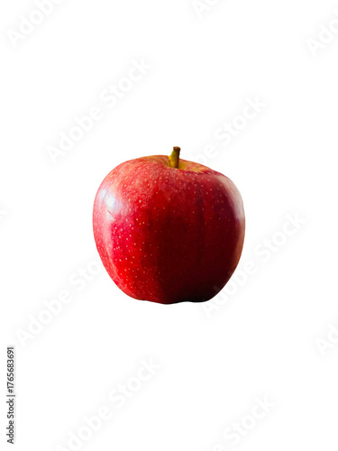 red apple isolated on white