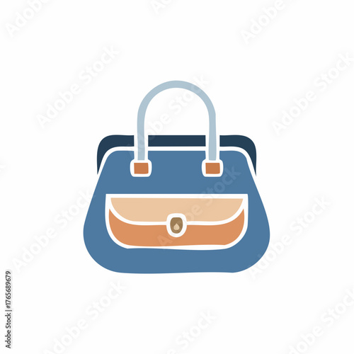 Stylized Handbag Illustration Casual Tote Bag Design Accessory