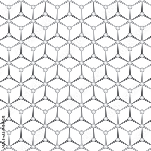 white hexagonal honeycomb pattern, black and white vector illustration
