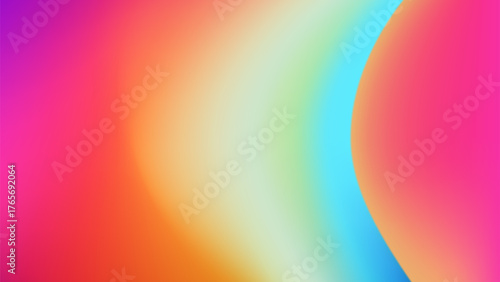 Vibrant abstract design with smooth gradients and bright colors creates a lively background for any creative project