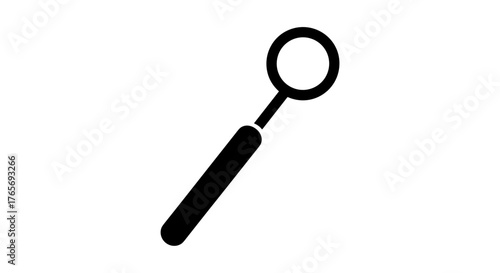 Dental mirror tool for teeth examination and oral hygiene.