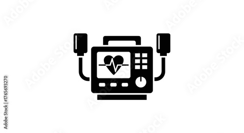 Defibrillator Device Essential Medical Equipment for Cardiac Support.