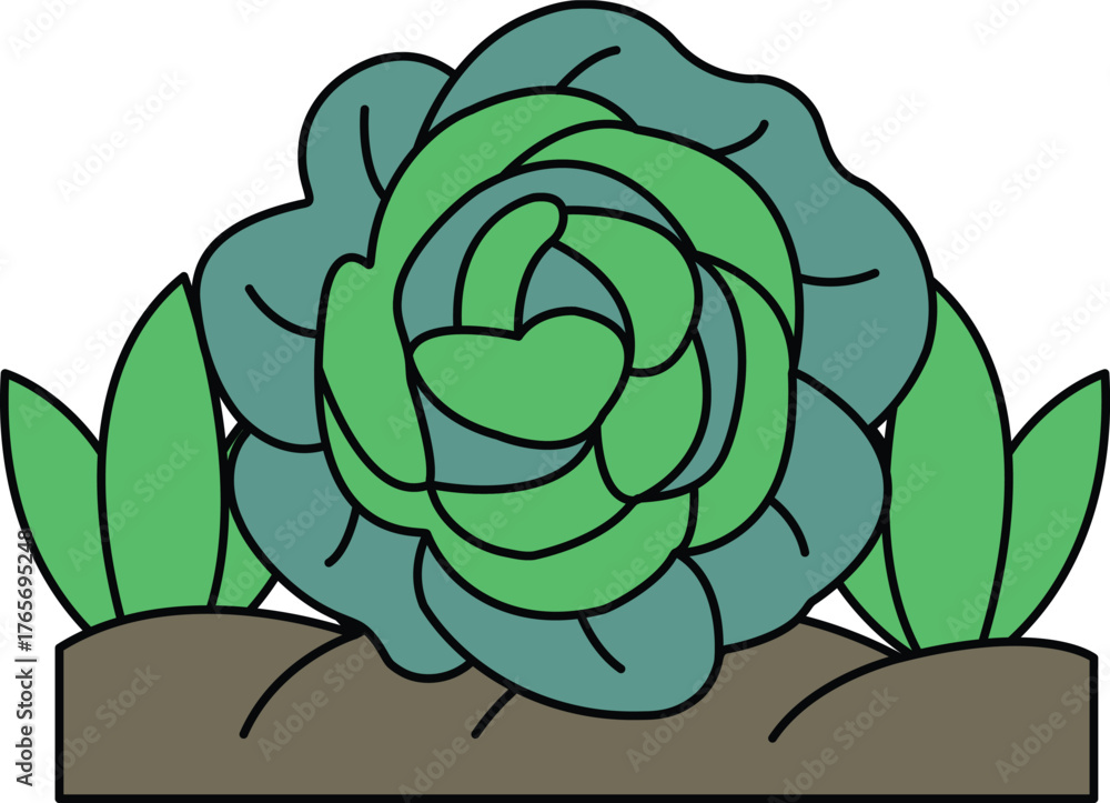 Obraz premium A flower with a stem and leaves