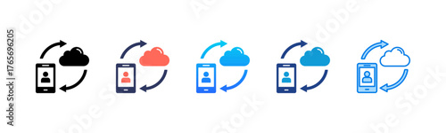 Contact Sync Consistent and versatile vector icons illustrating essential concepts in various styles