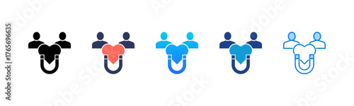 Customer Retention Consistent and versatile vector icons illustrating essential concepts in various styles