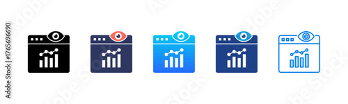 Data Analytics Consistent and versatile vector icons illustrating essential concepts in various styles