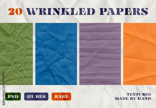 Wrinkled Paper Textures