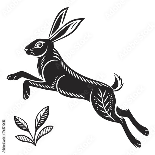 Wind turbines and solar panels generating renewable energy in a green landscape under a cloudy blue sky created with generated ai