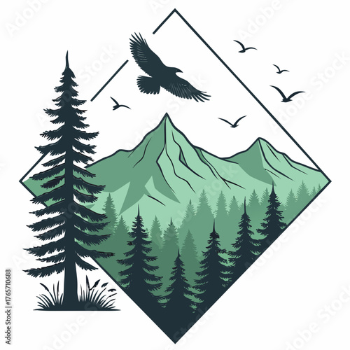 Aerial view of a futuristic city with skyscrapers, wind turbines, and advanced infrastructure design created with generated ai