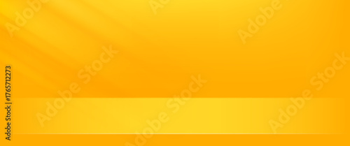 yellow background abstract with Gradient in empty room studio, Yellow empty room studio gradient used for background, empty studio room.