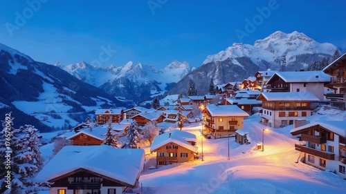 Snowy Christmas Village