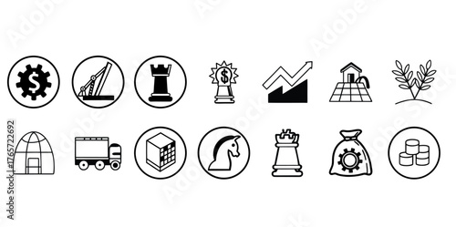 SOS and Safety Alert Icon Bundle