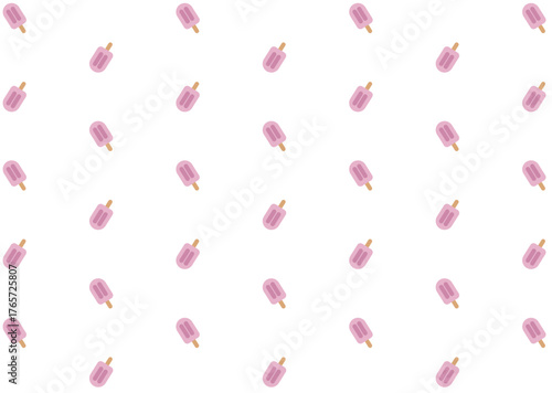 アイスキャンディの壁紙（ピンク）