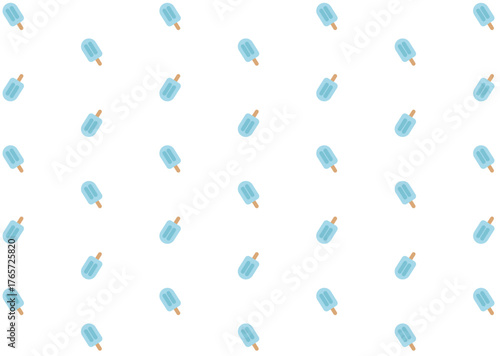 アイスキャンディの壁紙（ブルー）