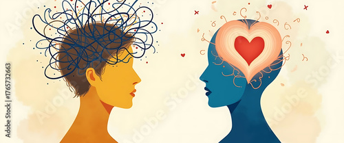 Understanding The Human Psyche: Embracing Empathy and Compassion. A Visual Exploration of Mind, Heart, and Connection