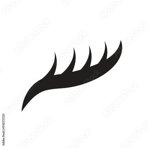 eyelash logo icon illustration flat