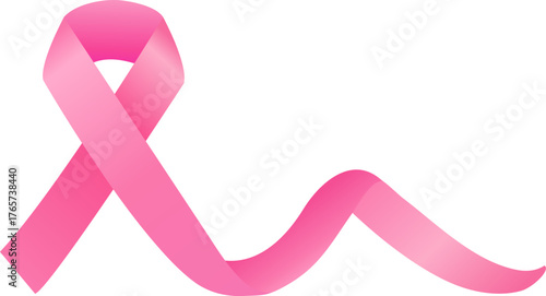Bound Breast cancer. pink ribbon, breast cancer awareness symbol. the pink cancer