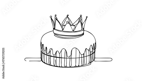 Illustrated King Cake Art 