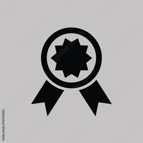Icon Of An Award Badge Ribbon A Vector Illustration Graphic And Quality Symbol Isolated