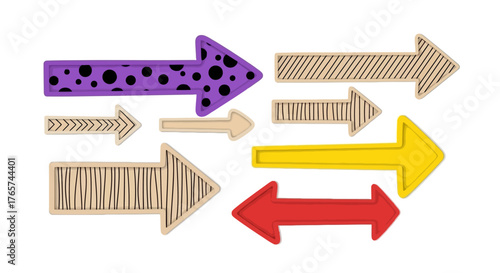 Colorful Arrow Collection Playful Directional Graphics for Creative Projects