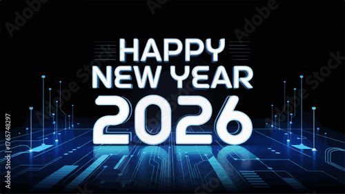 happy new year 2026 typography , happy new year 2026 calligraphy, happy new year 2026