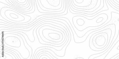 Abstract topographic White wave paper curved reliefs. Seamless swirl wave contour maps. Vector illustration. topography line map.