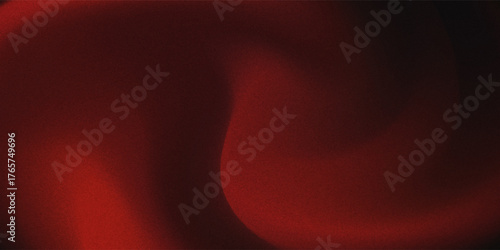 Red and black abstract smooth gradation background with grainy noise