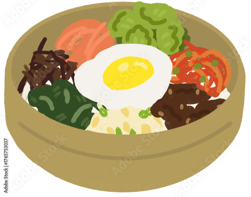 놋그릇 비빔밥