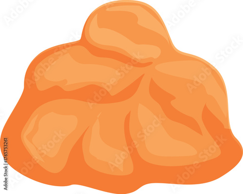 Smooth caramel candy melting, forming a tempting puddle of sugary delight