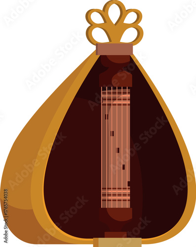 Saw duang, a traditional thai stringed plucked musical instrument, showcasing the rich musical heritage of thailand