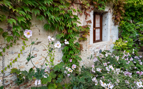 Fotografija Un angolo dei giardini fioriti presso i castelli di Strassoldo in Friuli Venezia