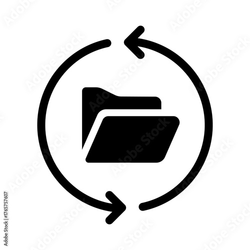 Folder in Refresh Arrows icon