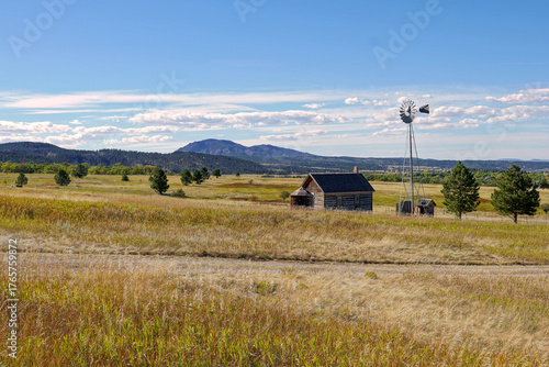 Rural farm scene in South Dakota
