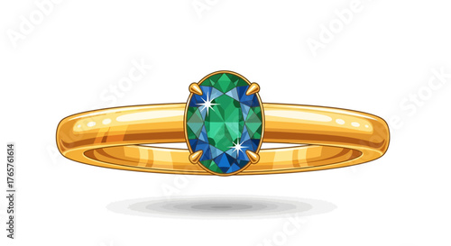 Side view of a realistic Gilt-head sea bream fish vector illustration. Isolated marine aquatic animal drawing for culinary and fishing themes