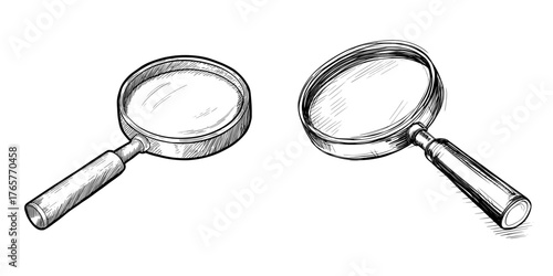 A search icon depicted as a magnifying glass, presented in a modern style on a white background