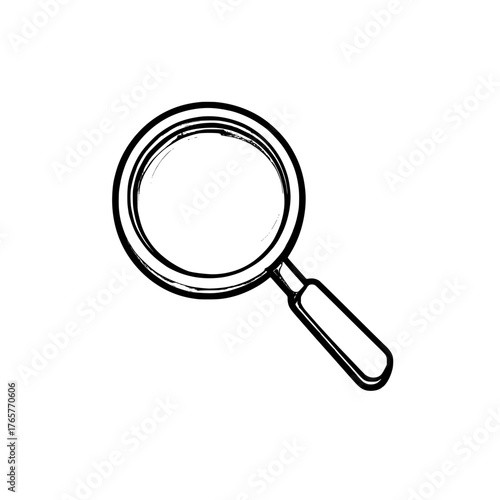 A white background features a modern search bar icon in isolation